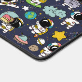 Astronaut Outer Space Cartoon Schreibtischunterlage (Ecke)