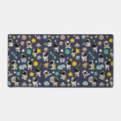 Astronaut Outer Space Cartoon Schreibtischunterlage (Vorderseite)