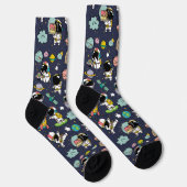 Astronaut Outer Space Cartoon Socken (Rechts)
