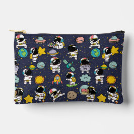 Astronaut Outer Space Cartoon Zubehörtasche