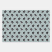 Astronaut Outer Space Explorer Cooles blaues Muste Geschenkpapier Set (Vorderseite 3)