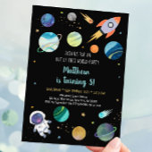 Astronaut Outer Space Geburtstag Einladung