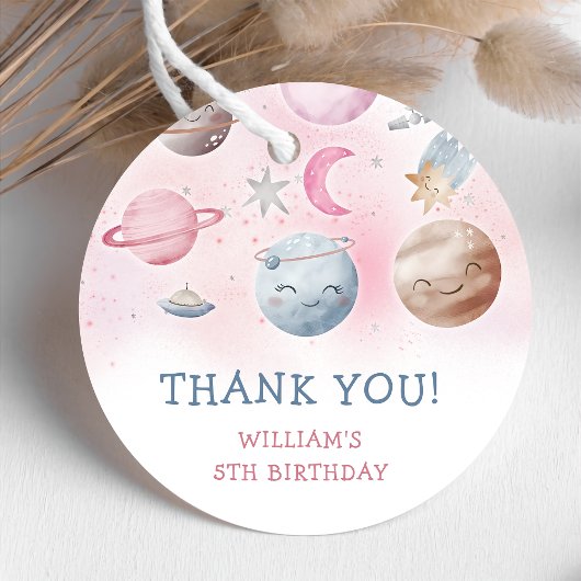 Astronaut Outer Space Geburtstag Vielen Dank Geschenkanhänger