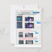 Astronaut Outer Space Geburtstags-Foto Einladung (Rückseite)