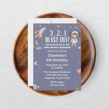 Astronaut Outer Space Girl Birthday