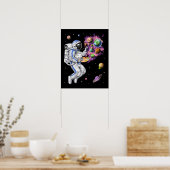 Astronaut Painter Poster (Küche)