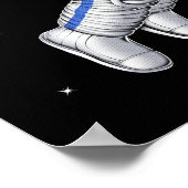 Astronaut Painter Poster (Ecke)