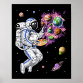 Astronaut Painter Poster (Vorne)