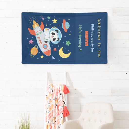 Astronaut Panda Banner (Insitu)
