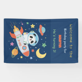 Astronaut Panda Banner