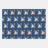 Astronaut Panda Geschenkpapier Set (Vorderseite 2)