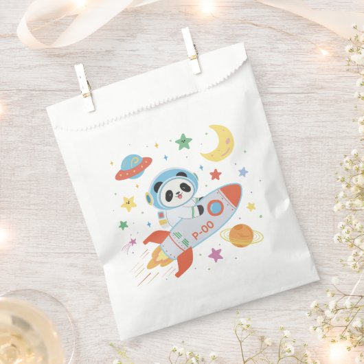 Astronaut Panda Geschenktütchen (Ausgeschnitten)
