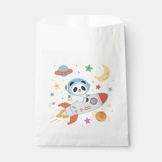 Astronaut Panda Geschenktütchen (Vorderseite)