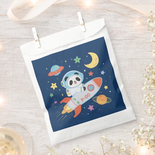 Astronaut Panda Geschenktütchen (Ausgeschnitten)