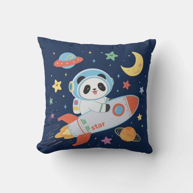 Astronaut Panda Kissen (Vorderseite)
