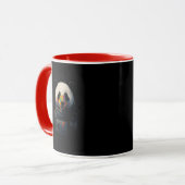 Astronaut Panda mit Neonfarbspritzer  Tasse (Vorderseite Links)