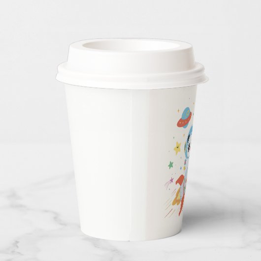 Astronaut Panda Pappbecher (Rechts)