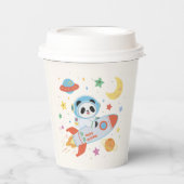 Astronaut Panda Pappbecher (Vorderseite)