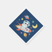 Astronaut Panda Serviette (Ecke)