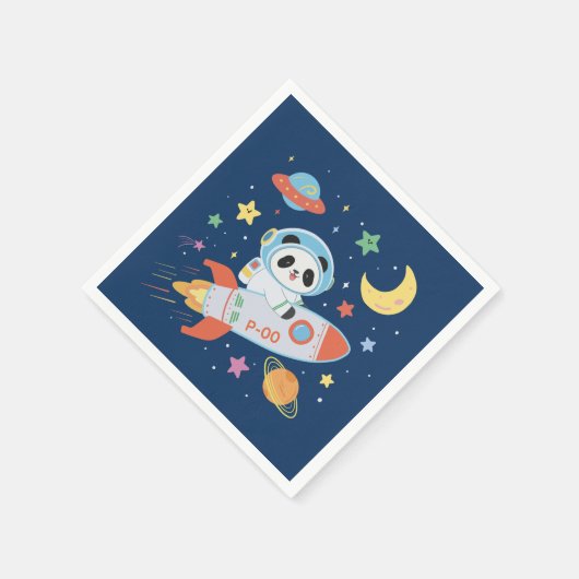 Astronaut Panda Serviette (Ecke)