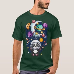 Astronaut Panda Süße Tier Lover Weltraum T-Shirt