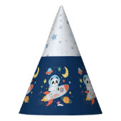 Astronaut Panda - Weltraumthema für Partyhütchen (Links)