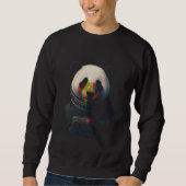 Astronaut Panda with Neon Paint Splash  Sweatshirt (Vorderseite)