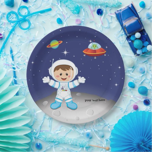 Astronaut Pappteller (Party)