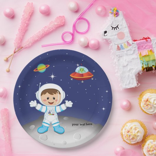 Astronaut Pappteller (Party)