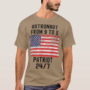 Astronaut Patriot Patriotic 4. Juli USA Flag T-Shirt