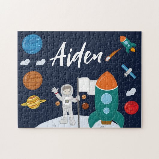 Astronaut Personalisiert Jigsaw Puzzle (Horizontal)