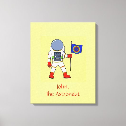 Astronaut Personalisiert Leinwanddruck (Vorderseite)