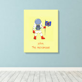 Astronaut Personalisiert Leinwanddruck (Insitu (Holzboden))