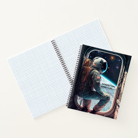 Astronaut Personalisiert Notizblock (Innenseite)