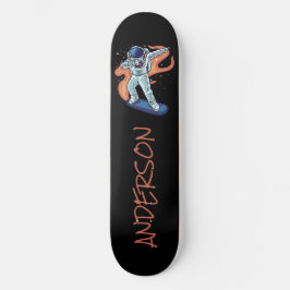 Astronaut Personalisiert schwimmen mit Skateboard