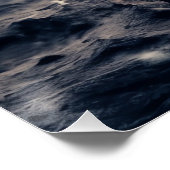 Astronaut Piano auf dem Mond spielen Poster (Ecke)