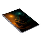 Astronaut Piano in Split Realität - Surreal Notizblock (Rechte Seite)