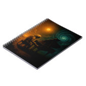 Astronaut Piano in Split Realität - Surreal Notizblock (Linke Seite)