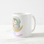 Astronaut Pinguin Keramik Tasse (VorderseiteRechts)