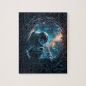 Astronaut pinkelt im Asteroidenpuzzle Puzzle (Vertikal)