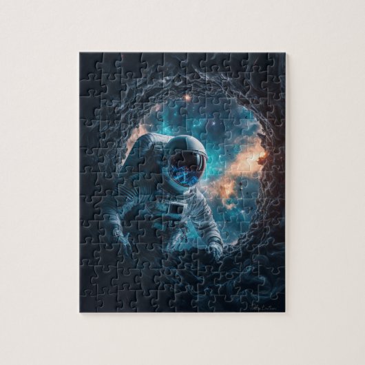 Astronaut pinkelt im Asteroidenpuzzle Puzzle (Vertikal)