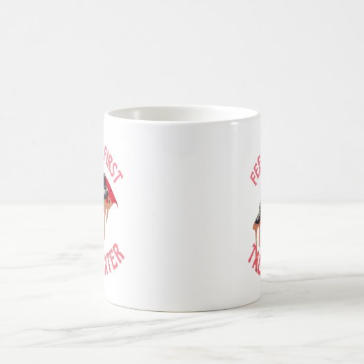 Astronaut Pizza Funny Kaffeetasse (Mittel)