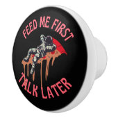 Astronaut Pizza Funny Keramikknauf (Rechts)