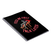 Astronaut Pizza Funny Notizblock (Rechte Seite)