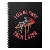 Astronaut Pizza Funny Notizblock (Vorderseite)