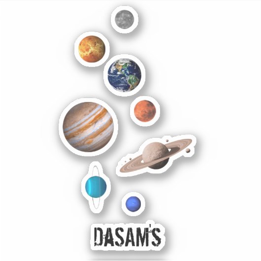 ASTRONAUT_PLANET AUFKLEBER (Vorderseite)