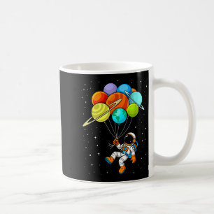 Astronaut Planet Ballons Sonnensystem Weltraum Kin Kaffeetasse