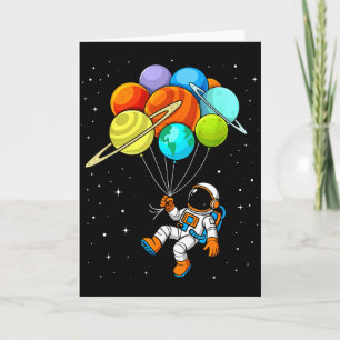 Astronaut Planet Ballons Sonnensystem Weltraum Kin Karte
