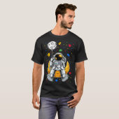 Astronaut & Planet Balloon Puzzle Piece Autism Awa T-Shirt (Vorne ganz)