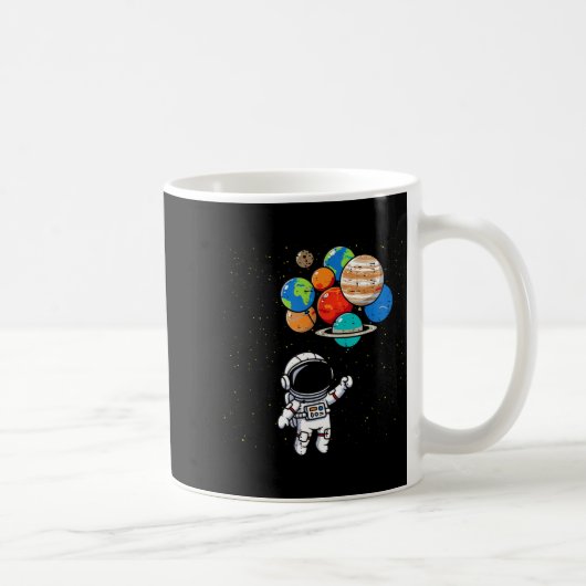 Astronaut Planet Balloons Cute Space Galaxy Boys G Kaffeetasse (Rechts)